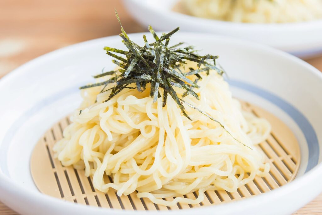 Raw buckwheat closeup up japan